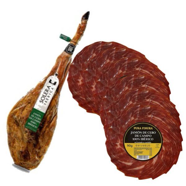 JAMÓN LONCHEADO CEBO DE CAMPO 100% IBÉRICO